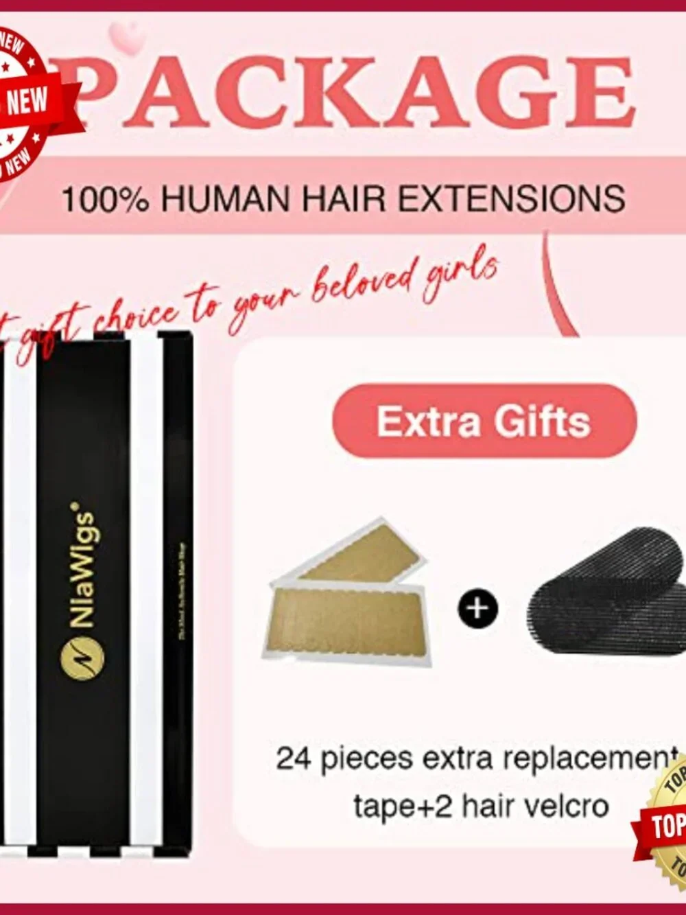 Kinky Straight Tape In Hair Extensions 100% Human Hair 16 Inches 40pcs